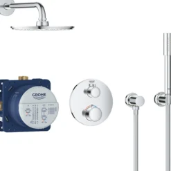 Grohe grohtherm perfekt dusjsett m/rainshower cosmopolitan 210 krom
