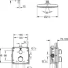 Grohe grohtherm perfekt square dusjsett med tempesta 210 krom