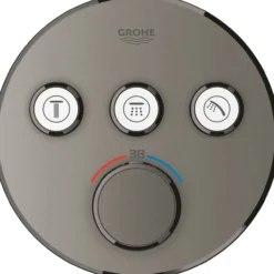 Grohe grohtherm smartcontrol dusjbatteri m/3 ventiler børstet hard graphite