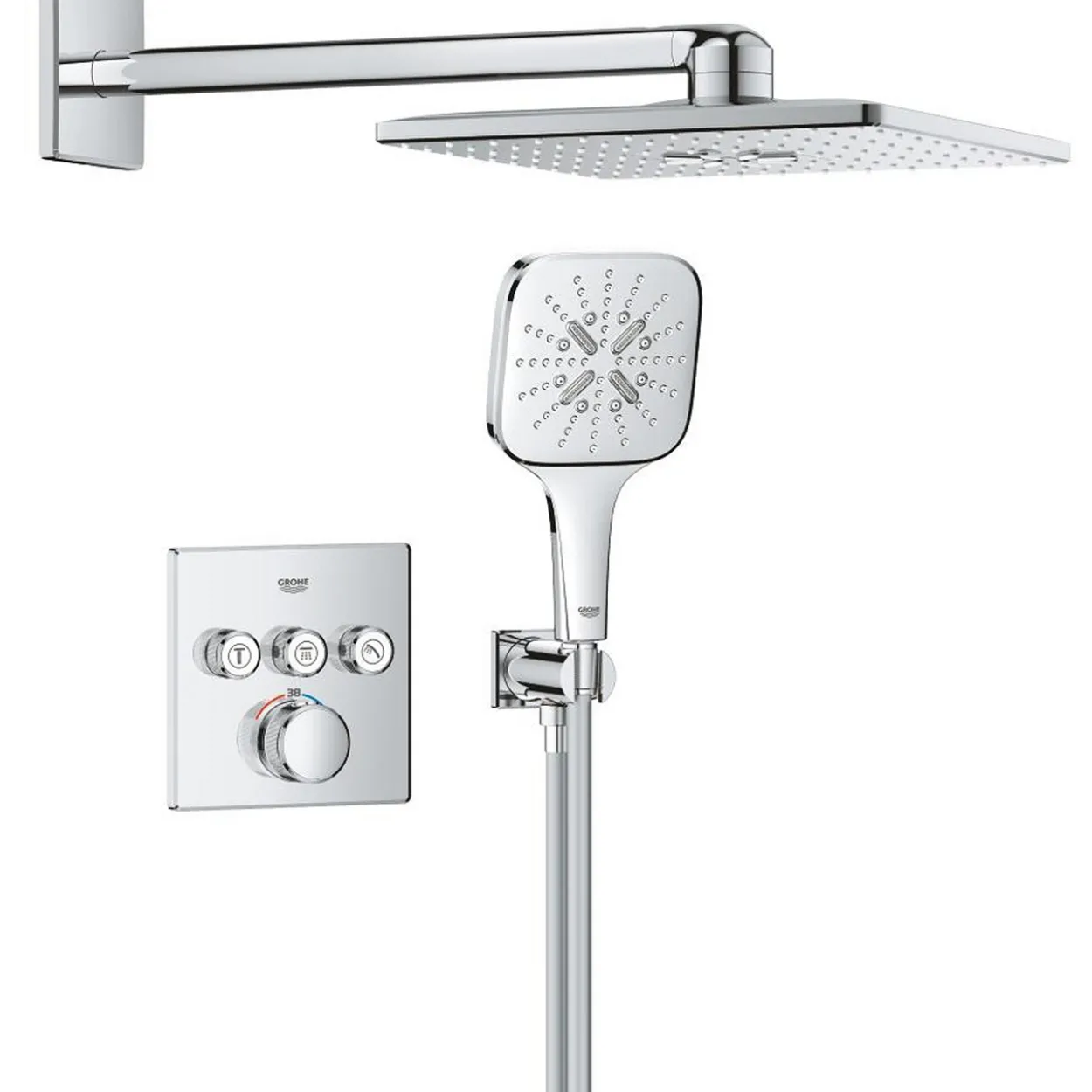 Grohe grohtherm smartcontrol dusjsett for innbygging cube krom