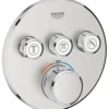 Grohe grohtherm smartcontrol dusjbatteri m/3 ventiler supersteel