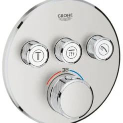 Grohe grohtherm smartcontrol dusjbatteri m/3 ventiler supersteel