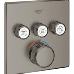 Grohe grohtherm smartcontrol termostat m/3 ventiler børstet hard graphite