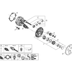 Grohe grohtherm smartcontrol termostat med 2 ventiler børstet cool sunrise