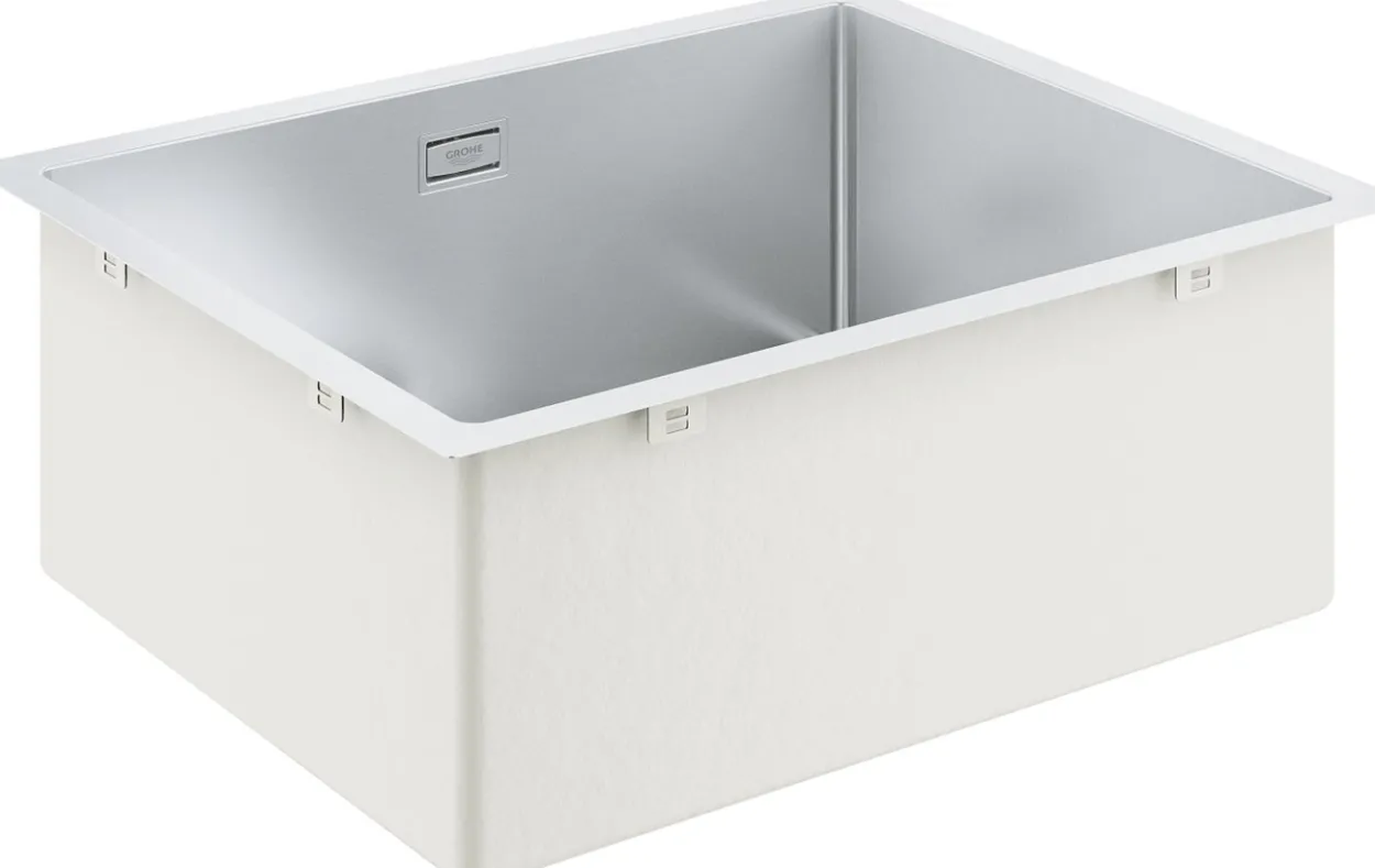 Grohe k700 kjøkkenkum 55x45 cm m/avløpsgarnityr rustfritt stål