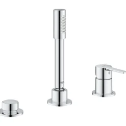 Grohe lineare 3-hulls kar- og dusjkombinasjon krom