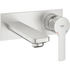 Grohe lineare 2-hulls servantbatteri s supersteel