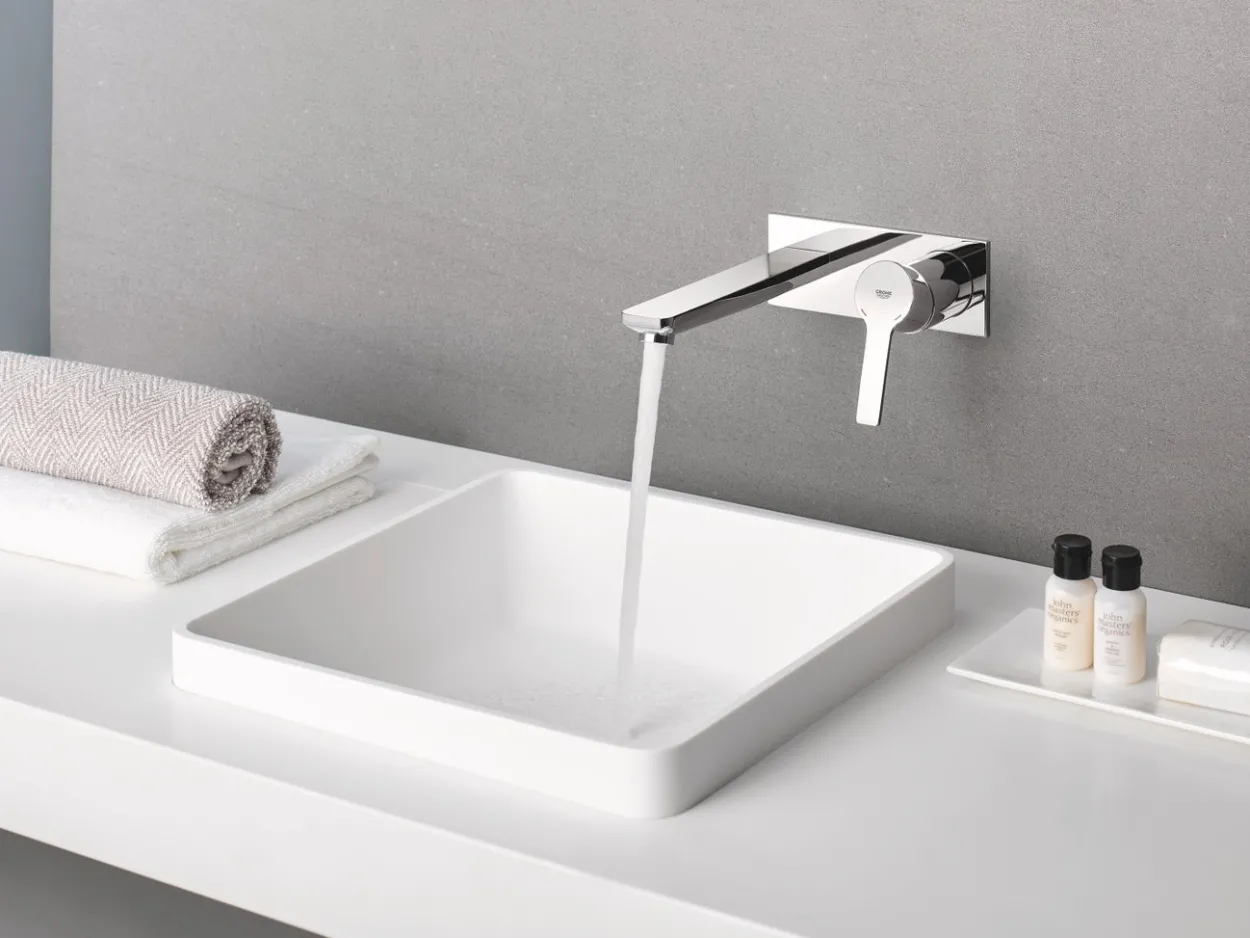 Grohe lineare 2-hulls vegghengt servantbatteri large