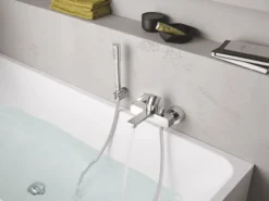 Grohe lineare kar- og dusjbatteri med hånddusj