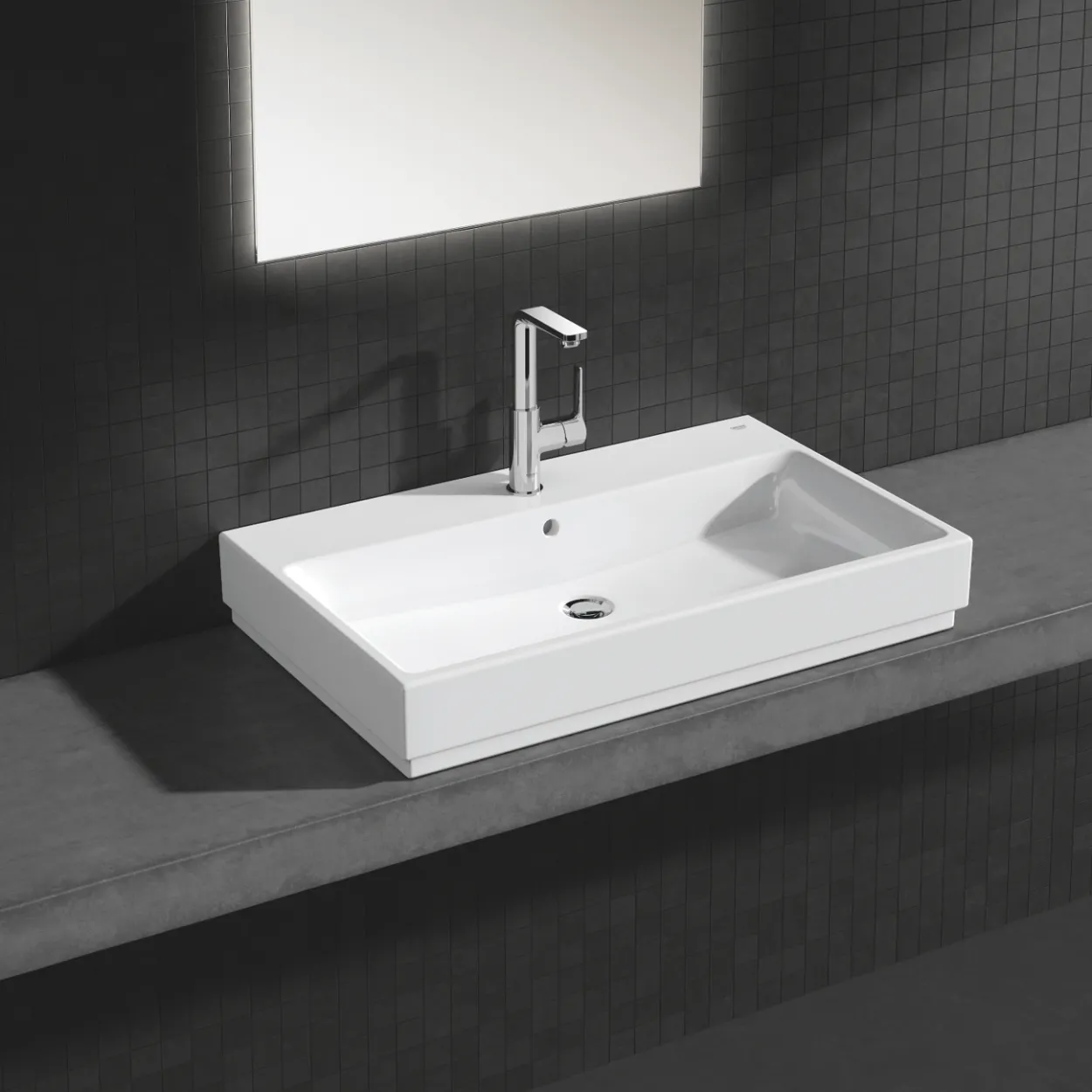 Grohe lineare servantbatteri large m/oppløftsventil