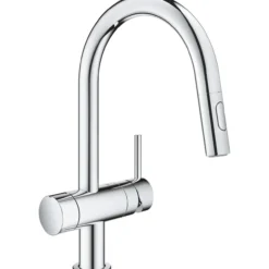 Grohe minta kjøkkenarmatur c-tut m/avst. & uttrekk krom