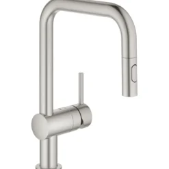 Grohe minta kjøkkenarmatur m/uttrekkbar u-tut supersteel