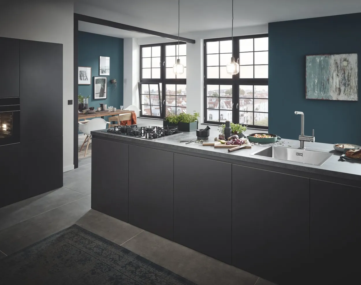 Grohe minta kjøkkenarmatur supersteel m/l-tut