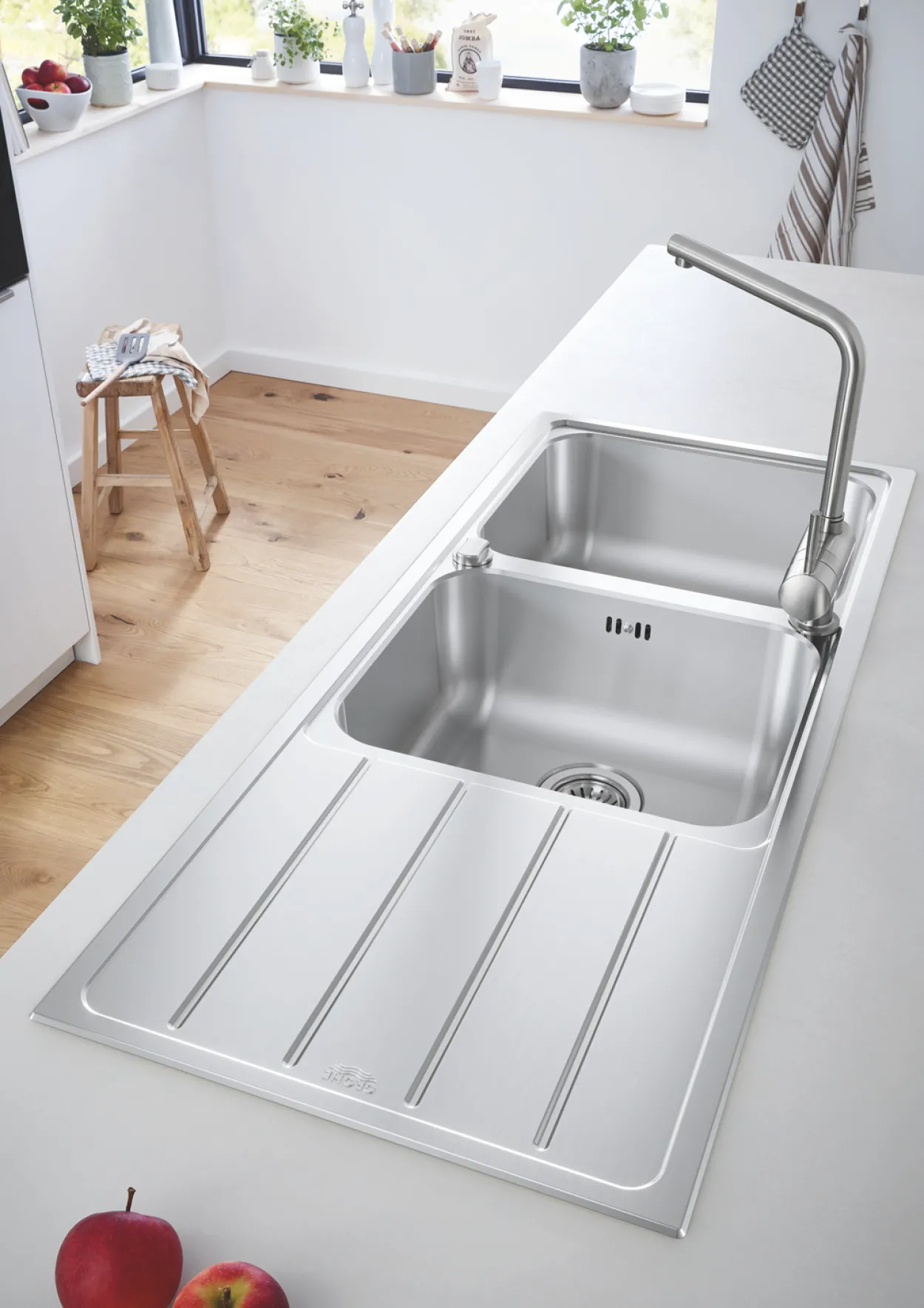 Grohe minta kjøkkenarmatur supersteel m/l-tut