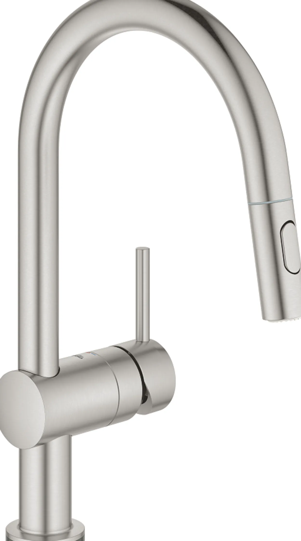 Grohe minta touch elektronisk kjøkkenarmatur m/uttrekkbar tut supersteel
