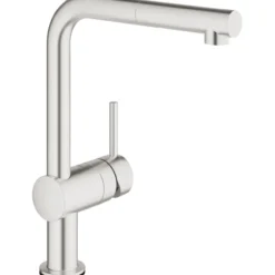 Grohe minta touch kjøkkenarmatur høy m/utrekkbar tut, supersteel