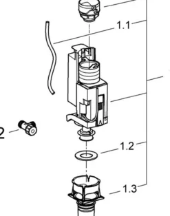 Grohe omstillingssett til sisterner 3/6 l