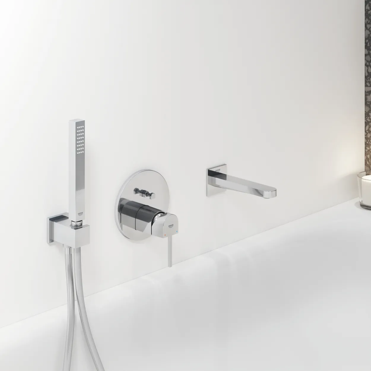 Grohe plus badekarbatteri for innbygging krom