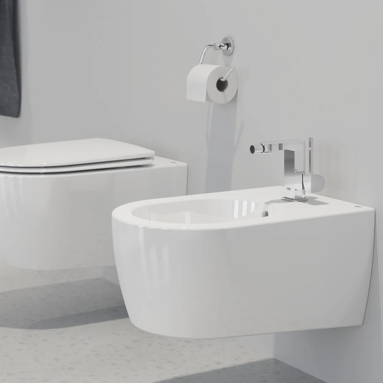 Grohe plus bidetarmatur m/oppløft krom