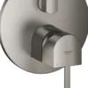 Grohe plus ettgrepsbatteri for innbygging m/3 utløp børstet hard grafitt