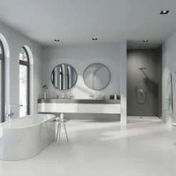 Grohe plus ettgrepsbatteri for innbygging m/3 utløp supersteel