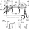Grohe plus 4-hulls kar- og dusjbatteri børstet hard grafitt