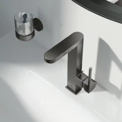 Grohe plus l servantbatteri m/oppløft børstet hard grafitt