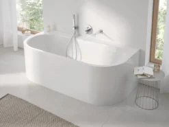 Grohe plus veggmontert karutløp krom