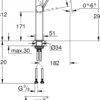 Grohe plus xl servantbatteri supersteel