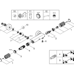 Grohe precision feel dusjbatteri krom
