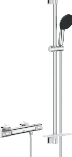 Grohe precision feel dusjtermostat m/3-spray dusjsett 900 mm krom