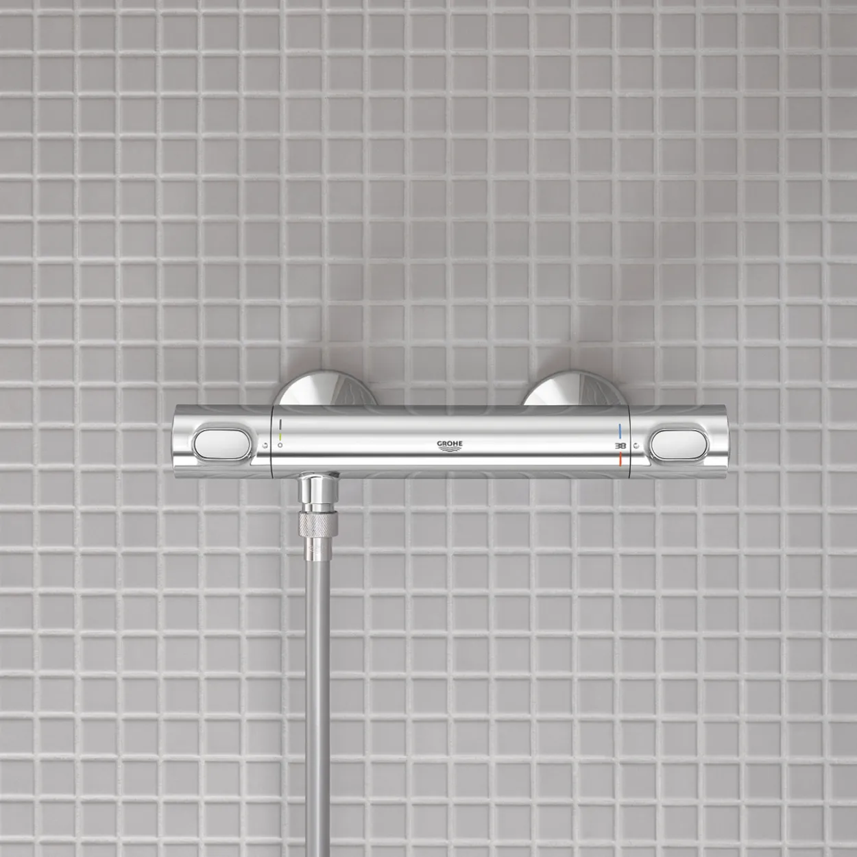 Grohe precision flow dusjtermostat krom