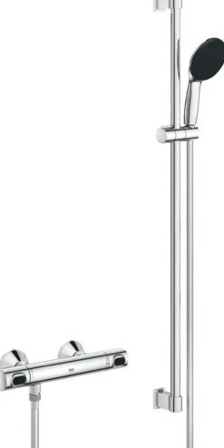 Grohe precision flow dusjtermostat m/1-spray dusjsett 900 mm krom