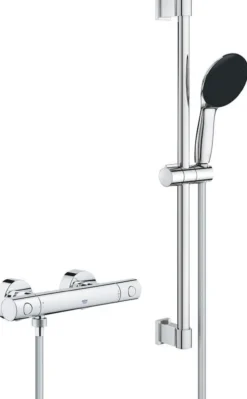Grohe precision get dusjtermostat m/1-spray dusjsett 600 mm krom