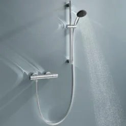 Grohe precision get dusjtermostat m/1-spray dusjsett 600 mm krom