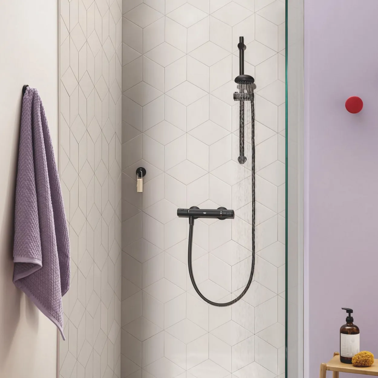 Grohe precision start dusjtermostat matt sort