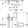 Grohe precision start kar- og dusjtermostat matt sort