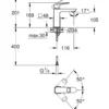 Grohe pulse clova m servantbatteri krom