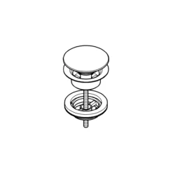 Grohe push-up ventil velvet black