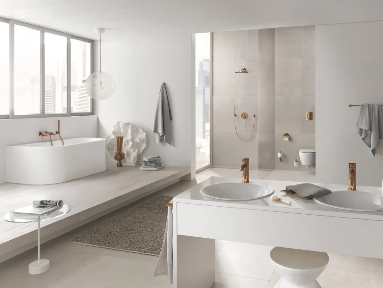 Grohe rainshower håndusjuttak til vegg warm sunset