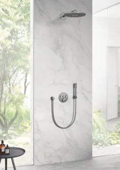 Grohe rainshower håndusjuttak til vegg børstet hard graphite