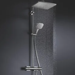 Grohe rainshower smartactive 310 dusjsystem m/termostat for veggmontering krom