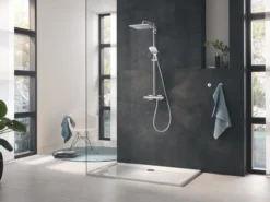 Grohe rainshower smartactive 310 dusjsystem m/termostat for veggmontering krom