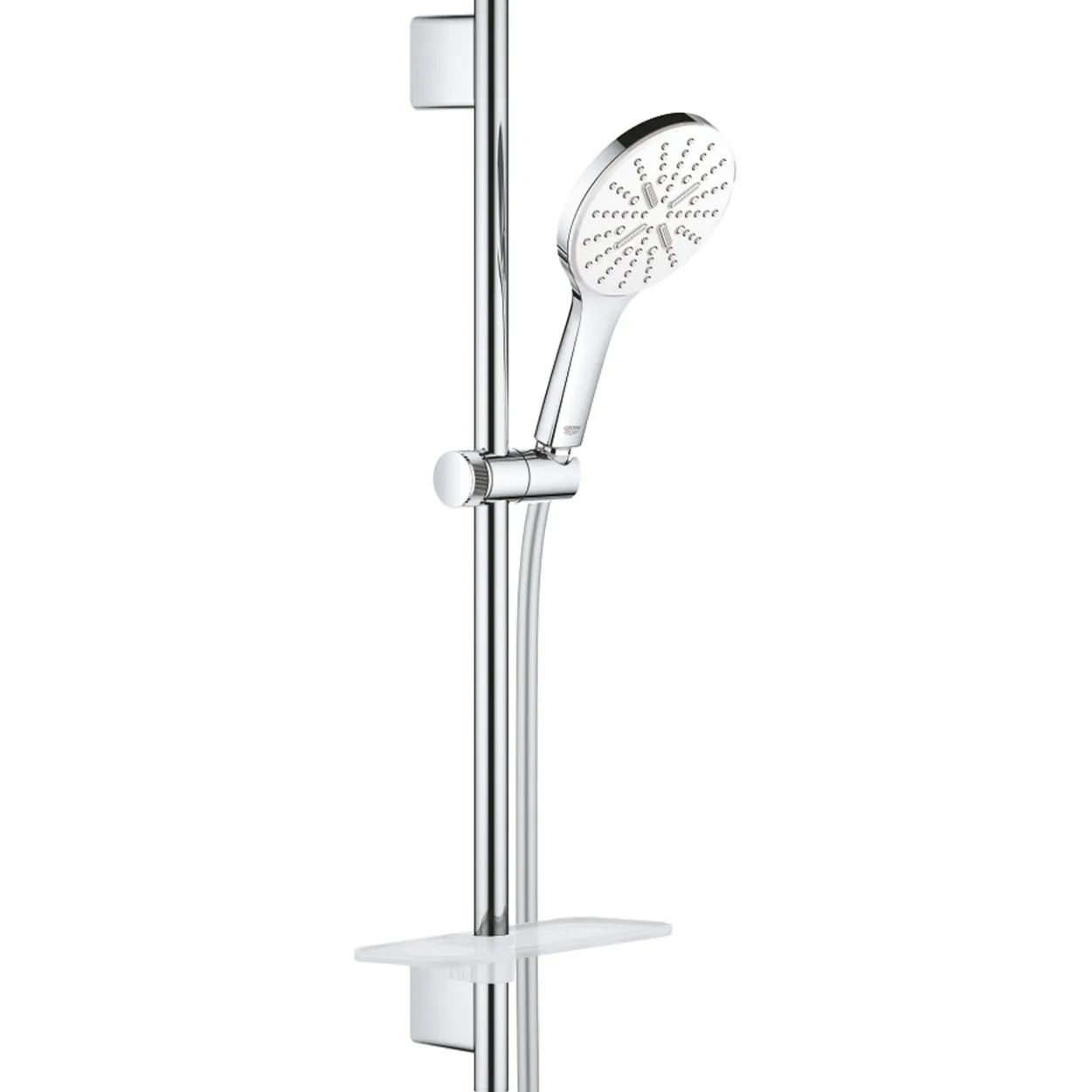 Grohe rainshower smartactive 130 dusjsett 3-spray måne hvit