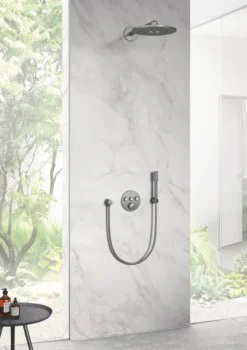 Grohe rainshower veggholder til hånddusj børstet hard grafitt
