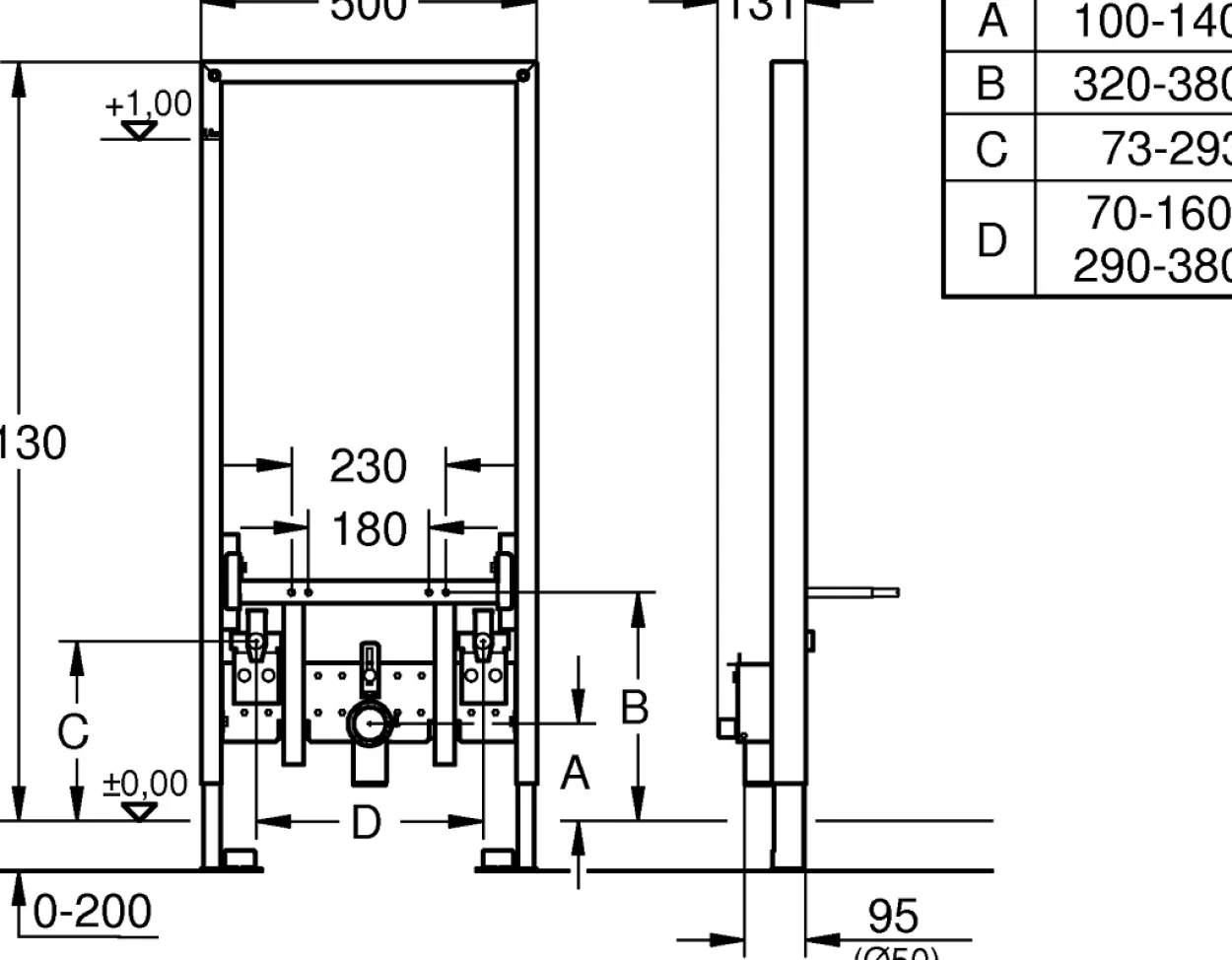 Grohe rapid sl sisterne 113 cm for bidé