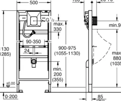 Grohe rapid sl sisterne 130 cm for urinal