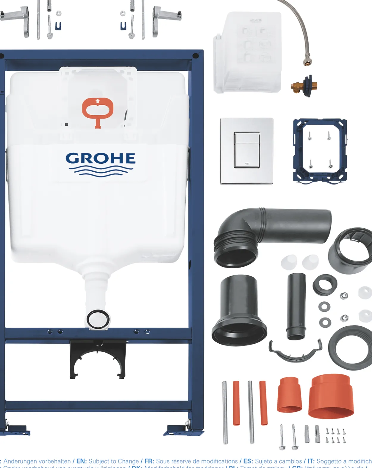 Grohe rapid sl sisterne 113 cm m/krom betjeningsplate