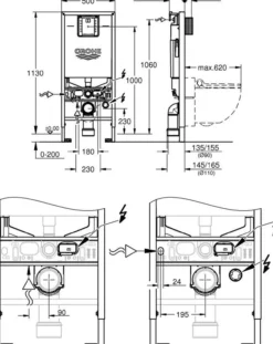 Grohe rapid slx sisterne m/lydisolasjon