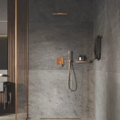 Grohe rsh 310 mono cube hodedusj m/dusjarm 422mm 7,5l børstet warm sunset